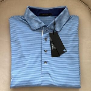 NEW Greyson Blue Polo Golf Shirt XL Saranac short sleeve